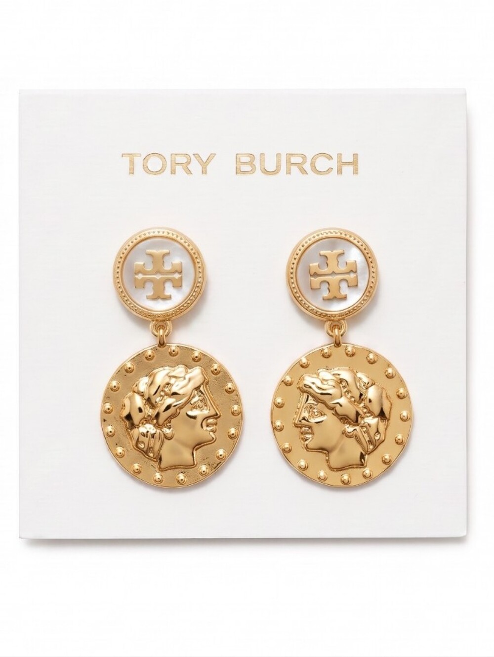 Tory Burch Coin Short Drop Earrings